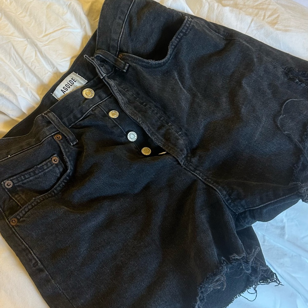 Agolde Dark Gray Jean Shorts